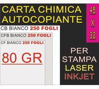 750 CARTA CHIMICA 80GR BIANCA COPIATIVA 3 COPIE STAMPA LASER INKJET A3+ PAPER
