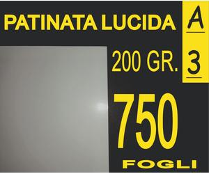 750 FF 200 GR A3 CARTA PATINATA LUCIDA STAMPANTI LASER X CALENDARI