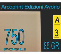 500 FOGLI CARTA AVORIO PER STAMPANTE LASER E INKJET A5 21 x 14,8 cm