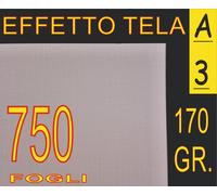 50 FOGLI Carta bianca 170 gr TELATA TELA x stampante laser A3