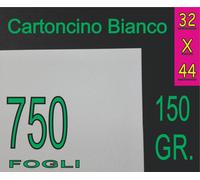 750 FOGLI CARTA CARTONCINO BIANCO OPACO STAMPANTI LASER 150G A3+ A3 PLUS 32X44CM