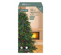 750 LED Natale Albero Brillanti Timer Luci Multi Azione By Premier Multicolore
