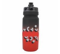 750 ml di Bottiglia d'Acqua per Bici Resistente alla Perdita, Bottiglia di spremitura con Impugnatura Resistente al Sudore, Tre guarnizioni per Il Ciclo di Corsa, idratazione (Rosso Nero)