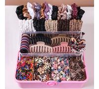 750 pezzi Elastici per capelli multicolore, accessori per capelli carini a forma di coda di cavallo per principesse, legami elastici per capelli, accessori per capelli per ragazze, minimalisti per uso