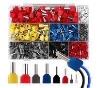 750 Pezzi Puntalini Doppi 0.5-10mm² Puntalini Elettrici Doppia Entrata Terminali