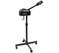 750 W, vaporizzatore viso girevole a 360 gradi, per sauna facciale, per spa, salone e casa (nero)