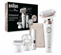 Braun Silk-épil 9 Flex 9-360 3D, Epilatore Elettrico Donna Per Epilazione Semplice, Bianco/Rosa