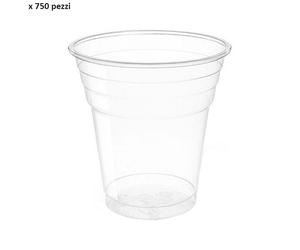 750pz ARISTEA NATURIA BICCHIERI TRASPARENTI biodeg./compostabili monous. 200cc