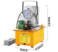 750W Pompa Idraulica Azionata Elettrica Singola/Doppio Effetto Solenoide/Valvola Manuale Pompa Ad Alta Pressione Della Stazione Dell'olio Idraulico Per uso fai da te(Single-Solenoid)