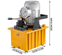 750W Pompa Idraulica Azionata Elettrica Singola/Doppio Effetto Solenoide/Valvola Manuale Pompa Ad Alta Pressione Della Stazione Dell'olio Idraulico Per uso fai da te(Double-Manual)