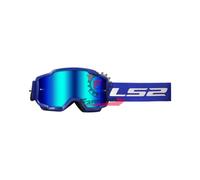 751.7202011026 OCCHIALI LS2 CHARGER BLU CON VISIERA IRIDIUM BLU