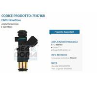 75117168 MEAT &AMP; DORIA Iniettore Citroen C3 I/Peugeot 206(2A/C)1.4i