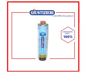 75360 BOMBOLA GAS 70% BUTANO 30% PROPANO MIX EURO OSSIGENO 330GR - 600ML