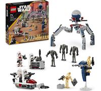 LEGO STAR WARS 75372 BATTLE PACK CLONE TROOPER E BATTLE DROID CON VEICOLO GIOCATTOLO SPEEDER BIKE, IDEA REGALO BAMBINI 7+ ANNI