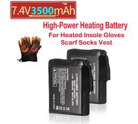 755060 -2S 7.4V 3500mAh Guanto riscaldante al litio ad alta potenza Batteria Soletta Guanti Sciarpa riscaldata Calzini Gilet Batteria antigelo invernale
