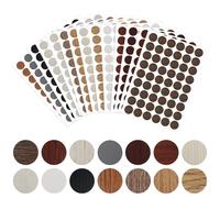 756 Set da 14 colori Adesivi Copri-foro Vite, Tappi di copertura autoadesivi per fori di viti, Ø21mm Coperture per viti in legno per mobili, Tappi di copertura impermeabili per buchi di viti mobili