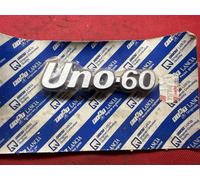 7573882 Emblema SCRITTA Posteriore Fiat Uno 60 MK1 NUOVO ORIGINALE LOGO