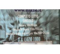 7587 UX SS LAZIO PARURE LENZUOLA LENZUOLO ANGOLI COMPLETO COTONE FEDERE CAMERA