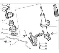 7592912 Ammortizzatore Ant. FIAT Uno Diesel 1989/1995