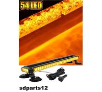 75cm Barra Lampeggiante 54 LED Arancio Magnetico per Auto Camion Luce Strobo