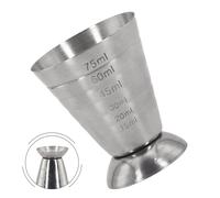 75ml Misurare Tazza Misurino Shot Coppa Misto Cocktail Becher Argento 1pcs