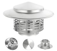 75mm-300mm Cappellino Camino In Acciaio Inox 304, Tappo Antipioggia Camino, Cappuccio Di Sfiato Del Tetto, Per Camini E Stufe(200mm)