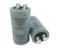 75uF/100uF/150uf/200uf/250uF/300uf 100MFD 125V AC electronic starter Starting Run Capacitor Gray AUOQKQUT(200uf 125V)