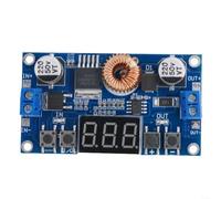 75W DC-DC Step Down Module 5A Adjustable Voltmeter | 75W max output, 1.2-32V adjustable range, button , real-time voltage display, compact 66mm size