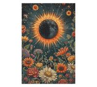 75x50cm/1000pcs Puzzle Per Adolescenti Puzzle Full Solar Eclipse Blossom Puzzle Per Adulti Giochi Per Famiglie Offerta Regalo Di Compleanno Come Regali Per Tutta La Famiglia 75x50cm/1000pcs