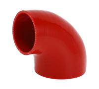 76-102mm ID 90mm 3.54" Lungo 90 gradi Tubo flessibile silicone per auto rosso