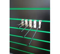 76.2x25.4cm Singoli Ganci Slatwall 254mm lungo Cromato Perno Asta Braccio Panel