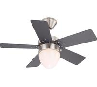 Ø 76 CM Mini Ventilatore da Soffitto con Telecomando Salotto Lampada E Ventola