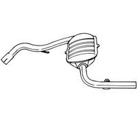 76 cv Silenziatore posteriore per Lada Niva Fuoristrada Chiuso 2121, 2131 1600 1