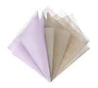 76 fogli di carta da regalo in cotone coreano a forma di fiore (marrone + viola)