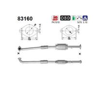 76 KW 103 CV CATALIZZATORE PER Rover Streetwise 2 Vol/ 1.4