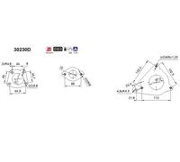 76 KW 103 CV CATALIZZATORE PER Renault Modus/Grand Modus F/JP0 1.5 dCi