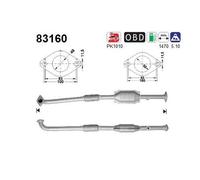 76 KW 103 CV CATALIZZATORE PER Rover Streetwise 2 Vol/ 1.4