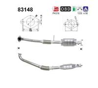 76 KW 103 CV CATALIZZATORE PER Rover 45 Tre Vol RT 1.4