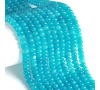 76 perline distanziatrici sfuse in amazzonite blu, 5 x 8 mm, perline sfuse a disco di abaco, perline rotonde sfuse per la creazione di gioielli, braccialetti e collane fai da te