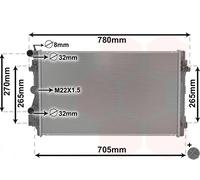 76002021 VAN WEZEL Radiatore, Raffreddamento motore per AUDI,SEAT,SKODA,VW