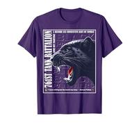 761° Battaglione Carri Armati Black Panthers WWII Valor Maglietta