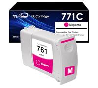761 - Cartuccia d'inchiostro magenta per HP 761 CM993A compatibile con HP DesignJet T7100 T7200 (1 magenta)