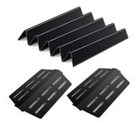 7620 - Riflettore termico e barra Flavorizer da 44,5 cm, per Weber Genesis 300 Series, copertura bruciatore per Weber Genesis E/S/EP 310 320 330 con bottoni anteriori anteriori, ricambio 7621 65505