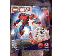 76308 LEGO Mech di Spider-Man contro Anti-Venom Scatola Schiacciata