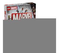 LEGO Logo e Minifigure MARVEL - Modellino da Costruire con Supereroi Leggende di Hulk, Thor, Iron Man, Black Widow e Captain America Giocattolo, Giochi per Bambini da 12 Anni da Collezione 76313
