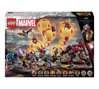 LEGO Marvel Avengers: Endgame la Battaglia Finale, Giocattolo con Figura di Thanos, Mech di Ant-Man e 9 Minifigure tra cui Capitan America, Iron Man e Doctor Strange - Regalo per Bambini 76323