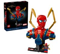 LEGO | Marvel Busto di Iron Spider-Man - Modellino da Esposizione per Adulti con 2 Braccia Mobili, Testa Girevole e Minifigure del Supereroe - Regalo da Collezione per i Fan degli Avengers - 76326