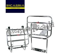 7641 - PORTAPACCHI ANTERIORE + POSTERIORE CROMATO VESPA 125 150 200 PX - ARCOBAL