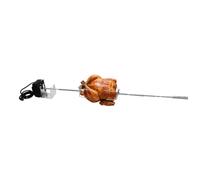 7652 Kit Girarrosto per Weber Genesis II 200/300, Motore 13W, Inox
