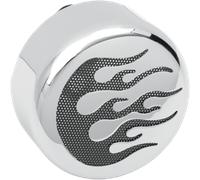 76636F COVER HORN FLAME CHROME HARLEY DAVIDSON 1200 CUSTOM XLC 1999